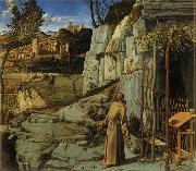 Giovanni Bellini St Francis in the Wilderness (mk08) oil painting picture wholesale